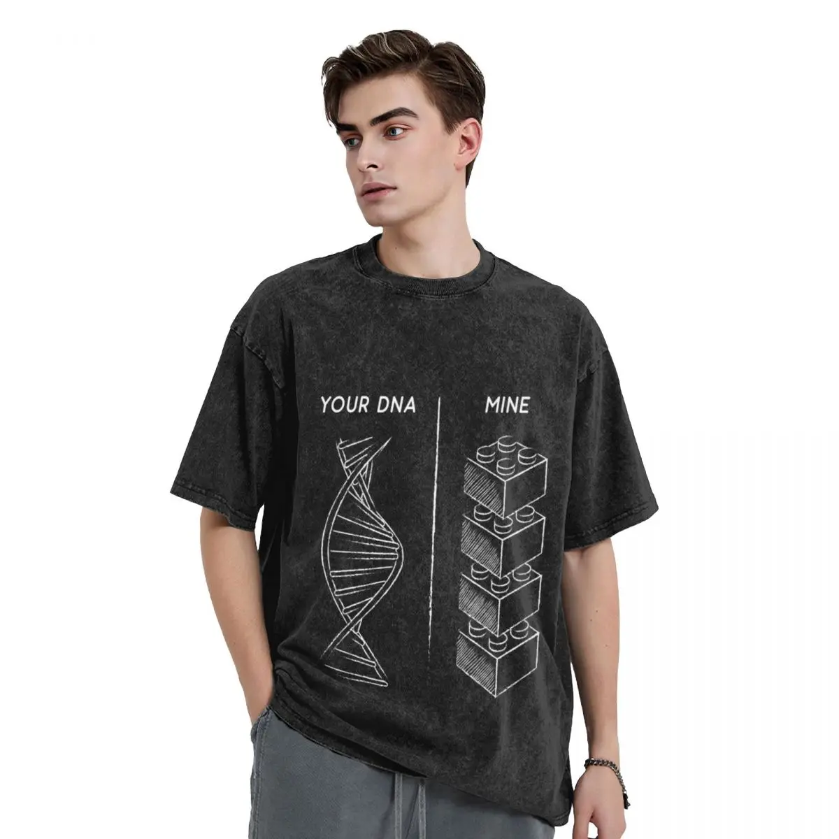 Danish brick fan DNA T-Shirt graphic t shirt vintage customizeds oversized plain black t shirts men