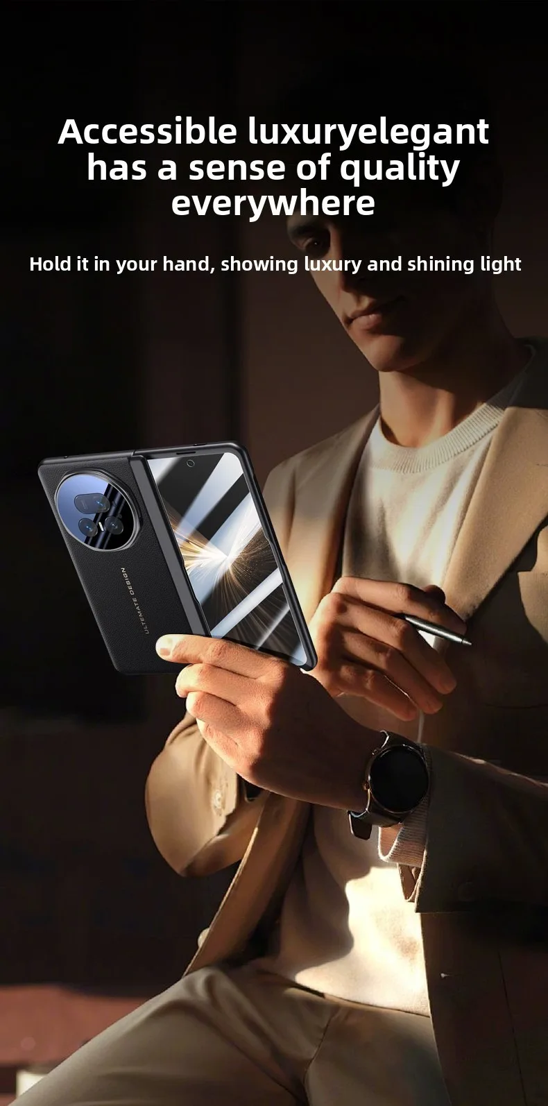 

Leather Transparent Clear Case for Huawei Honor Magic V5 Case 2025 Hinge Protection Full Kickstand Holder Stand Case Cover