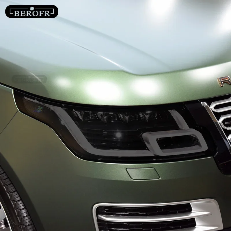 

Car Headlight Protective Film For Range Rover Vogue L405 2013-2020 Restoration Transparent Black TPU Sticker Accessories 2 Pcs
