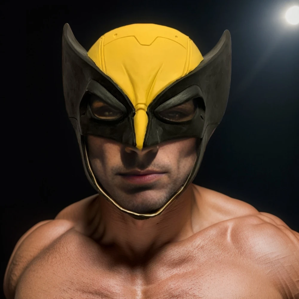 Wolverine Mask Cosplay Superhero Full Face Mask Halloween Party Costume Movie Props maschera mezza faccia in lattice di alta qualità per adulti
