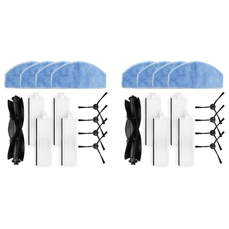 A23F-2Set For Laresar Evol 3 Robot Vacuum Cleaner Replacement Spare Parts Accessories Hepa Filter Mop Pad