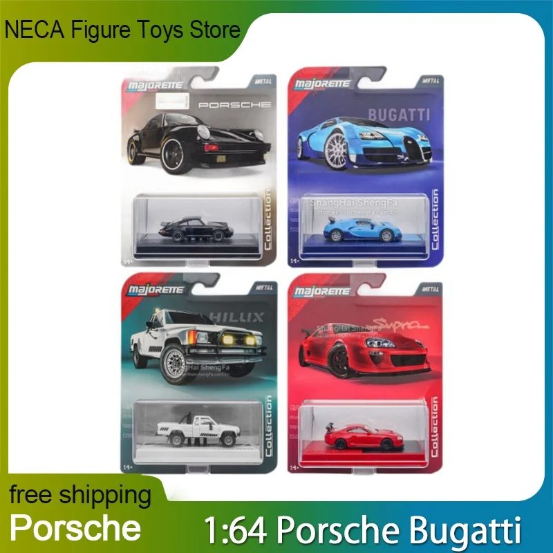 Modelo de Auto Majorette a Escala 1:64, Porsche 930 Turbo Vintage de 1975, Vehículo Coleccionable de Metal para Adultos, Juguete de Exhibición