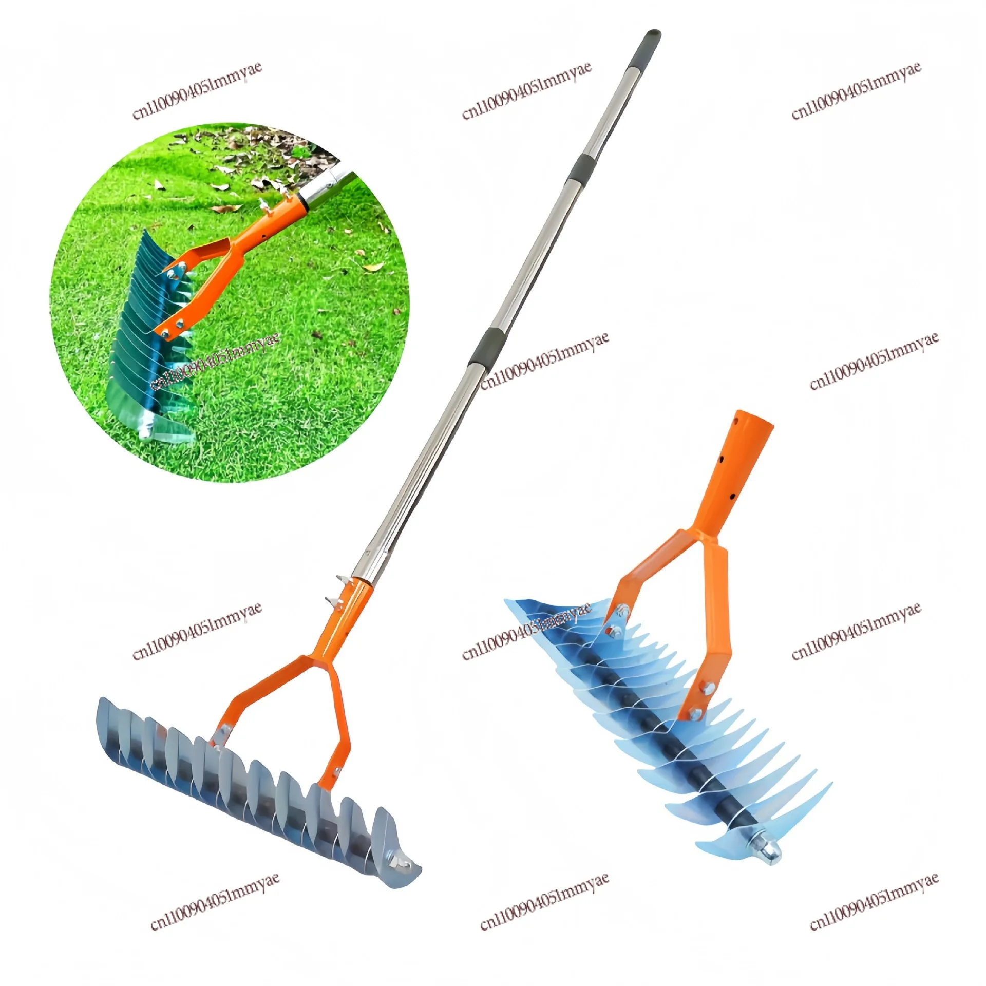 

Removable Thatch Rake, Withered Grass Cleaning Garden Soil Rake