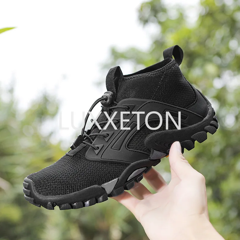 Men Breathable Vulcanized Shoes 2024 Summer Leisure Mesh Breathable Men Anti Slip and Water Wading Outdoor Sports Shoes