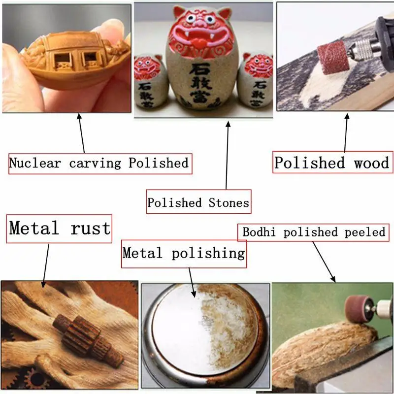 920L 102 Pcs/set Sanding Drum Drum Sander Sanding Band Sleeves Drum Mandrels for Rotary Tool Quality Material