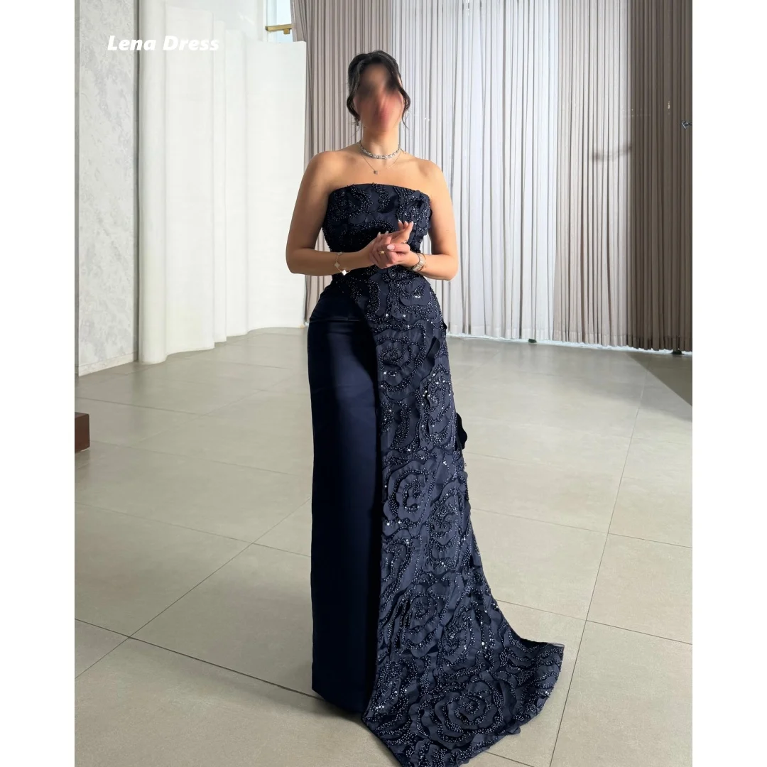 

Lena Русалка Вечерние платья Свадебные роскошные платья для выпускного вечера на заказ Элегантное вечернее платье для женщин 2025 Кружевное длинное платье без рукавов