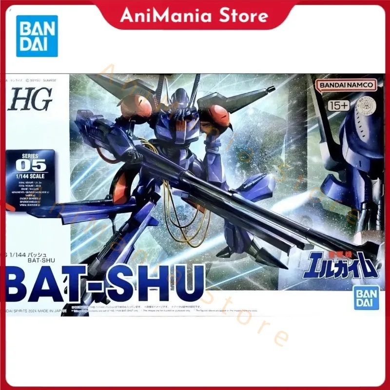 

In Stock BANDAI Original HG 1/144 BAT-SHU Heavy Metal L-Gaim Anime Figure Assembly Model Toy Collectible Ornament Gift Children