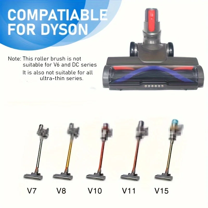 Motorhead พื้นไม้เนื้อแข็งสิ่งที่แนบมาสําหรับ V7 สําหรับ V8 สําหรับ V10 สําหรับ V11 สําหรับ V15 เครื่องดูดฝุ่น 6 ไฟหน้า