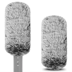 Geekria for Creators Furry Windscreen for 0.8'' (20mm) Diameter Shotgun Microphone, Mic DeadCat Wind Cover Muff, Windbuster