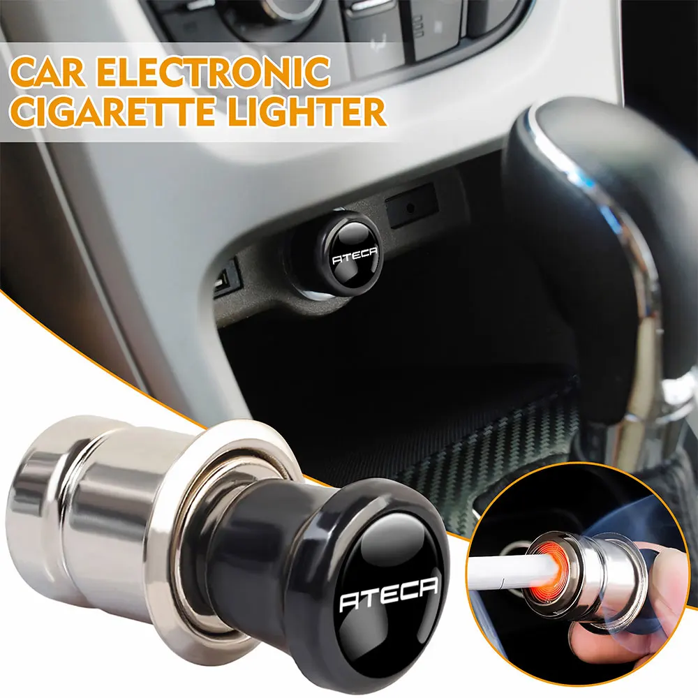 Car Metal Windproof Cigarette Lighter Power Socket Accessories For Seat Ibiza Leon e-Racer Ateca Formentor Cupra FR Exeo Tarraco