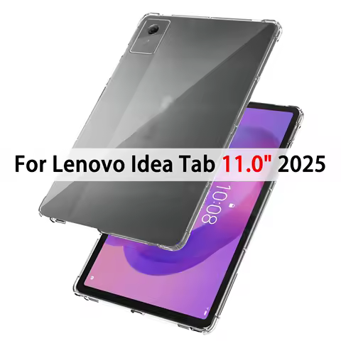 Clear Case for Lenovo Idea Tab (11.0") 2025 Airbag Drop Protection Flexible Silicone TPU Shockproof Cover Tablet Back Shell