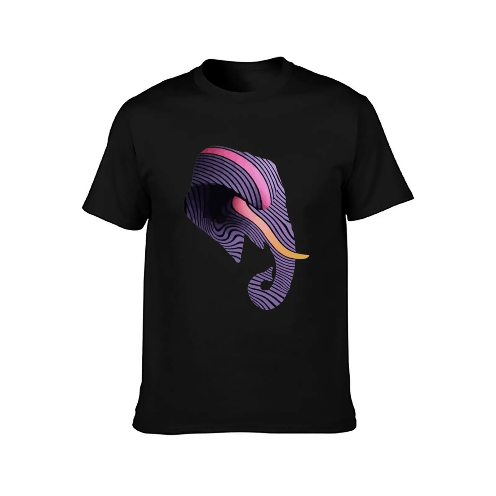 Tame Impala Currents Elephant T-Shirt Summer Casual Cotton Tee Oversized Streetwear Tops Vintage Graphic Print 100% Cotton