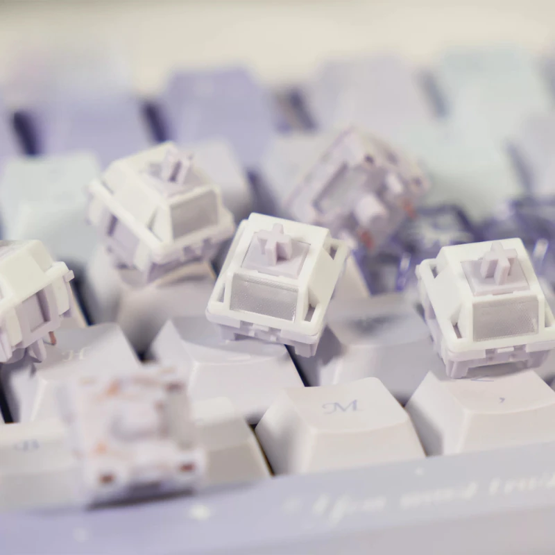 Nono Switch Custom Five Legged Linear Switch Pressure 32/37/45gf Lightweight Smooth Code Words Mechanical Keyboard Accessories