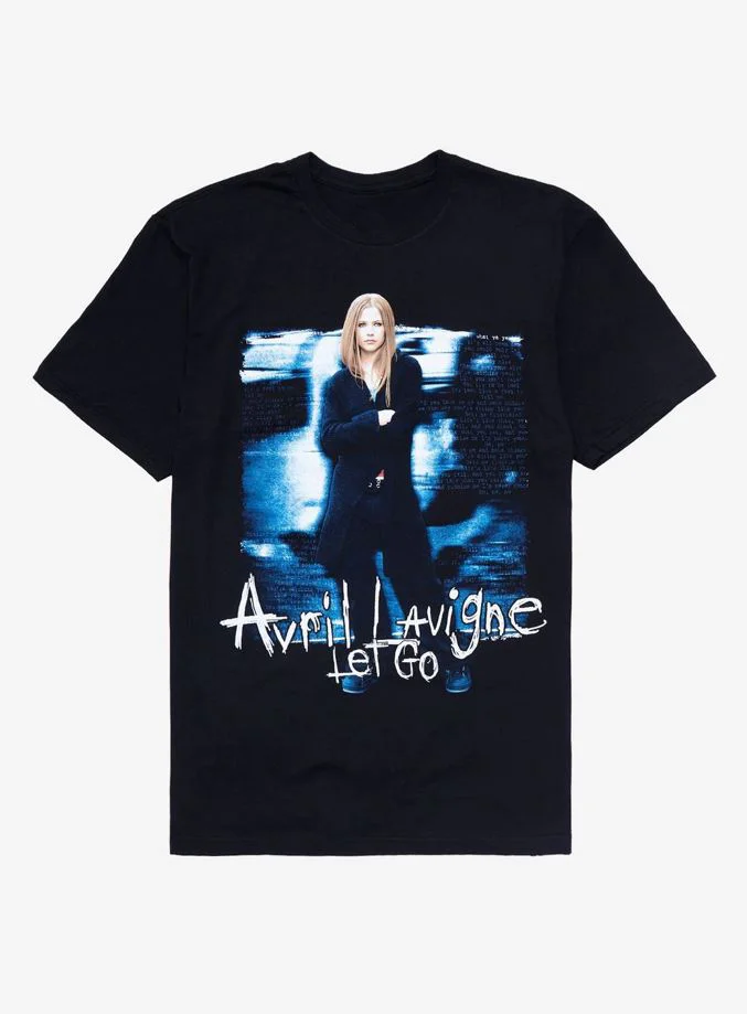 Avril Lavigne Let Go Album Cover Camiseta de manga corta, todas las tallas S a 5Xl, Ll531