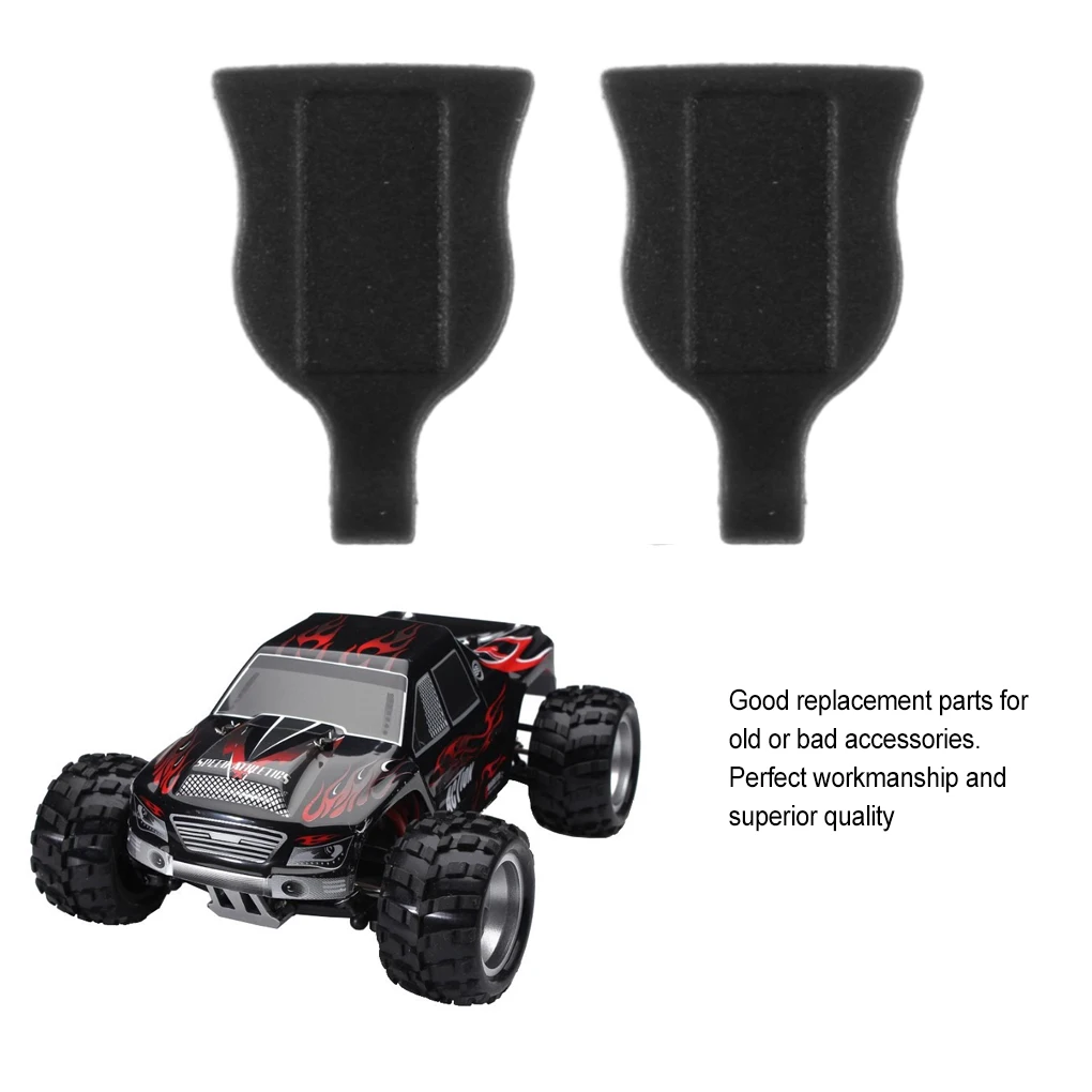 Onglets de traction en caoutchouc noir, 50 pièces, pour 1/12 1/10 1/8 1/5 RC, Clips de carrosserie de voiture, modèles à échelle, caoutchouc universel