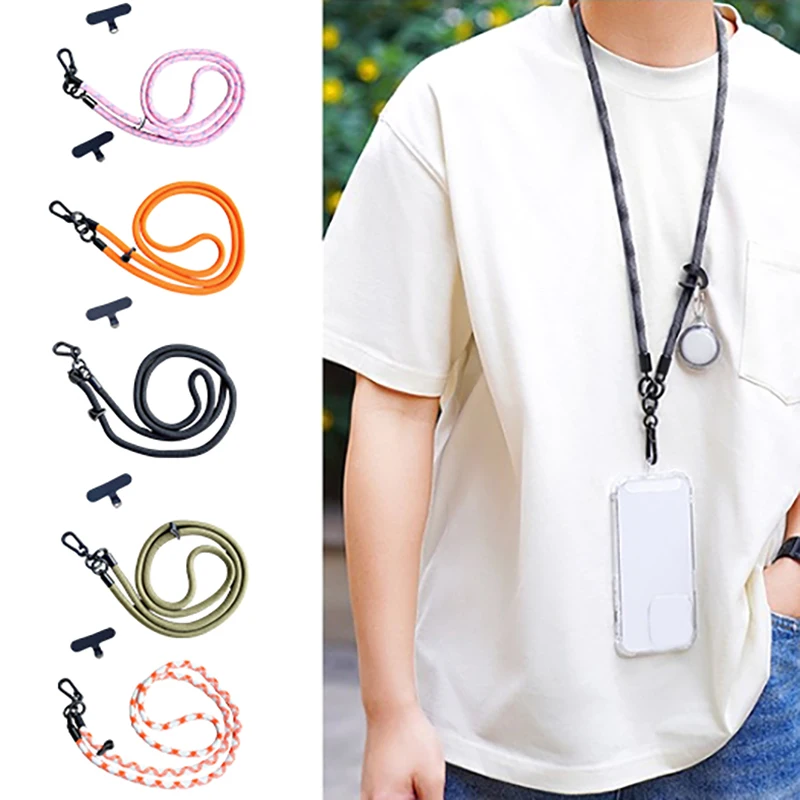 Adjustable Crossbody Phone Lanyard Strap Mobile Phone Hanging Rope Neck Straps Anti-Lost Lanyards Cell Phone Accessories