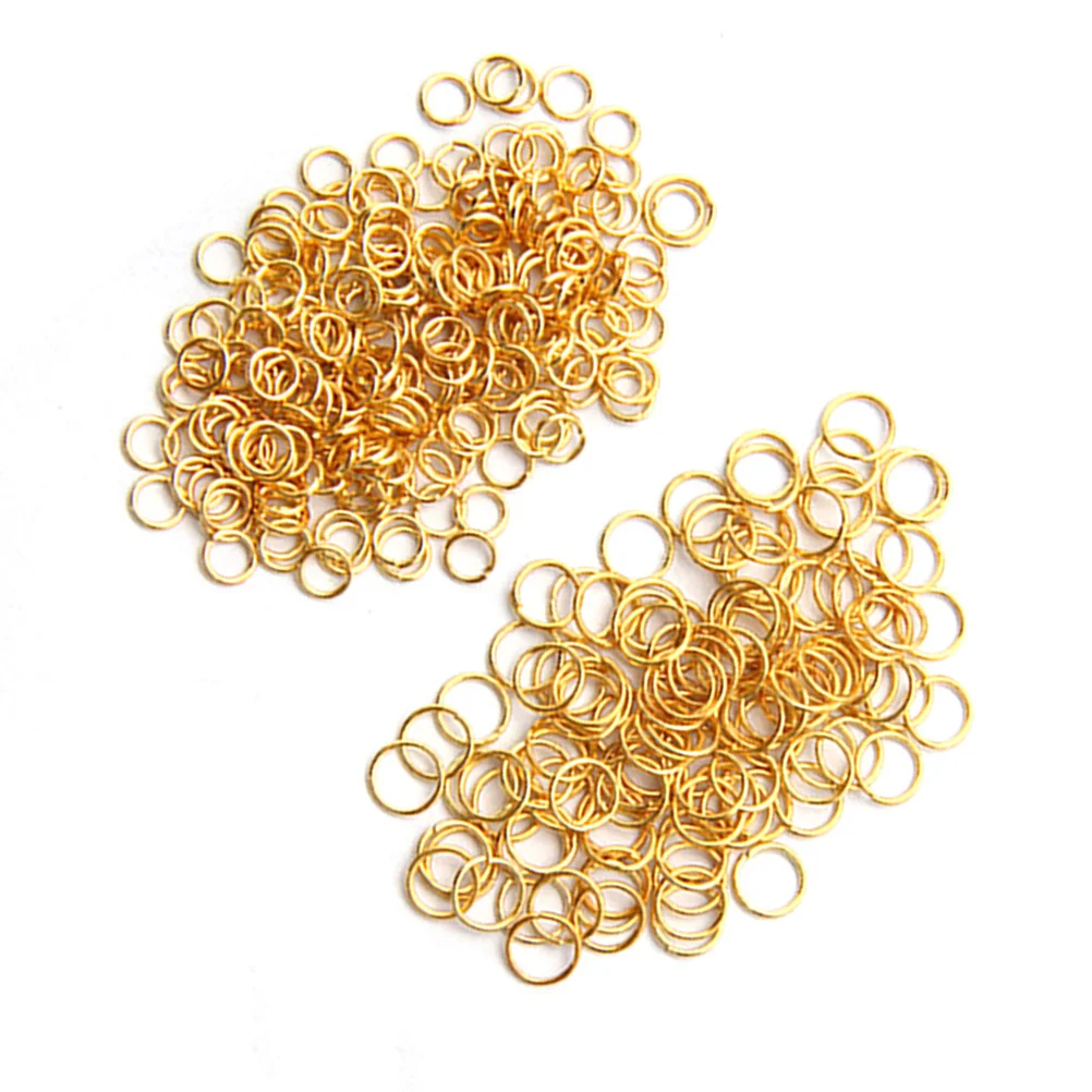 

180pcs Round Shape Ring 12Mm Gold Double-Sided Plated Non-Welded Durable For Diy Jewelry Making Crafts Belts Harnesses Jump