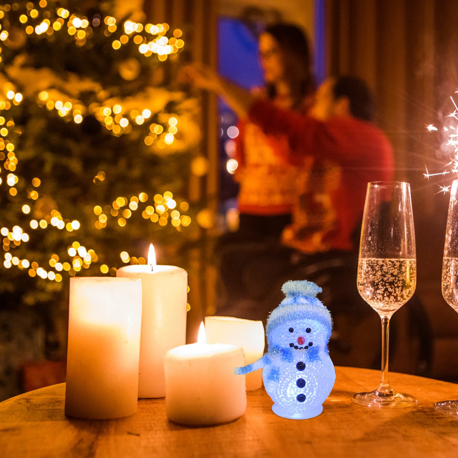 

Christmas Snowman RGB LED USB Beside Lights Led Baby Night Light Night Light Decorative Lamp for Bedroom Living Room
