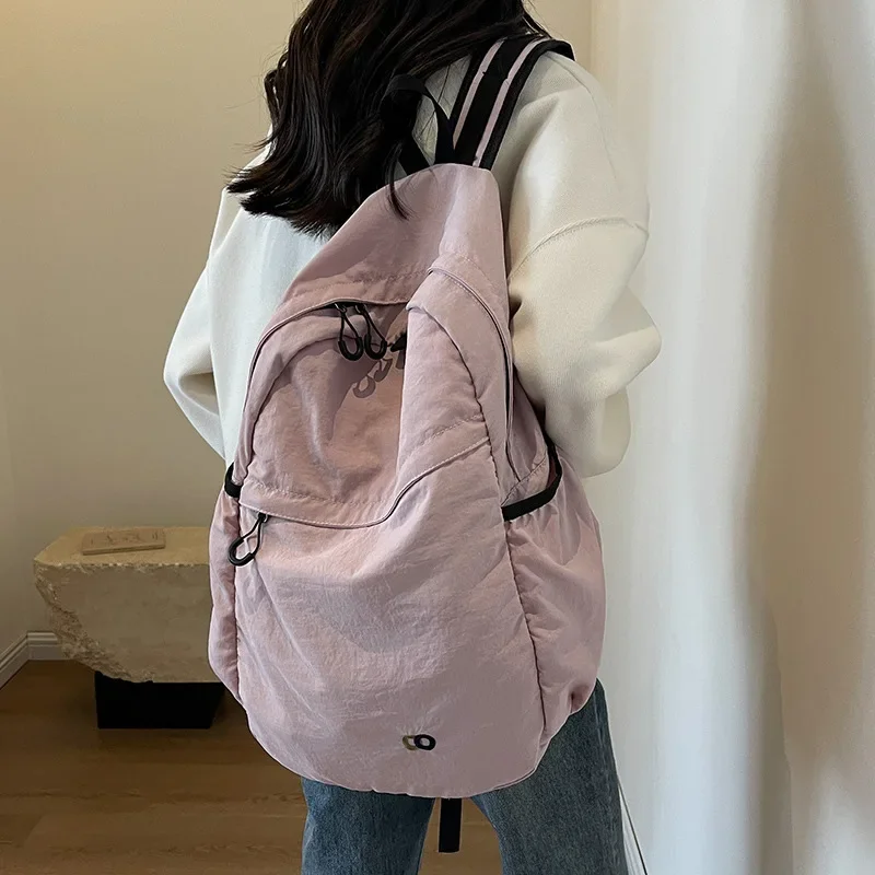 

Новый корейский нейлоновый легкий дорожный рюкзак большой емкости, повседневный портативный рюкзак для студентов, школьные сумки, женские рюкзаки Bolso