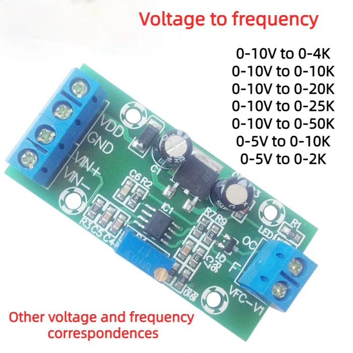 V/F Conversion Module Voltage to Frequency Voltage Transfer Frequency V/f 0-10V/0-5V to 0-10KHZ