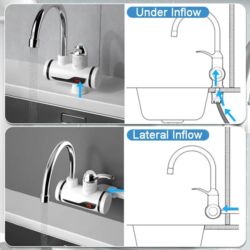 Elektrikli mutfak SU ISITICI dokunun anında sıcak su musluk isıtıcı soğuk isıtma musluk Tankless anlık SU ISITICI