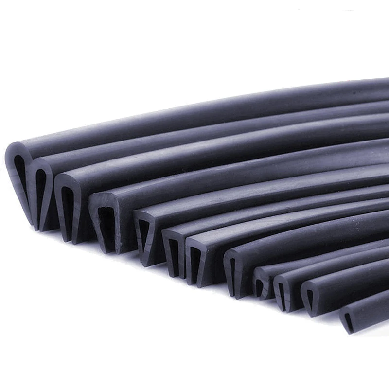 5M Edge Banding  Rubber U Strip Edge Shield Encloser Bound Glass Metal Wood Panel Board Sheet for Cabinet Vehicle Furniture Seal