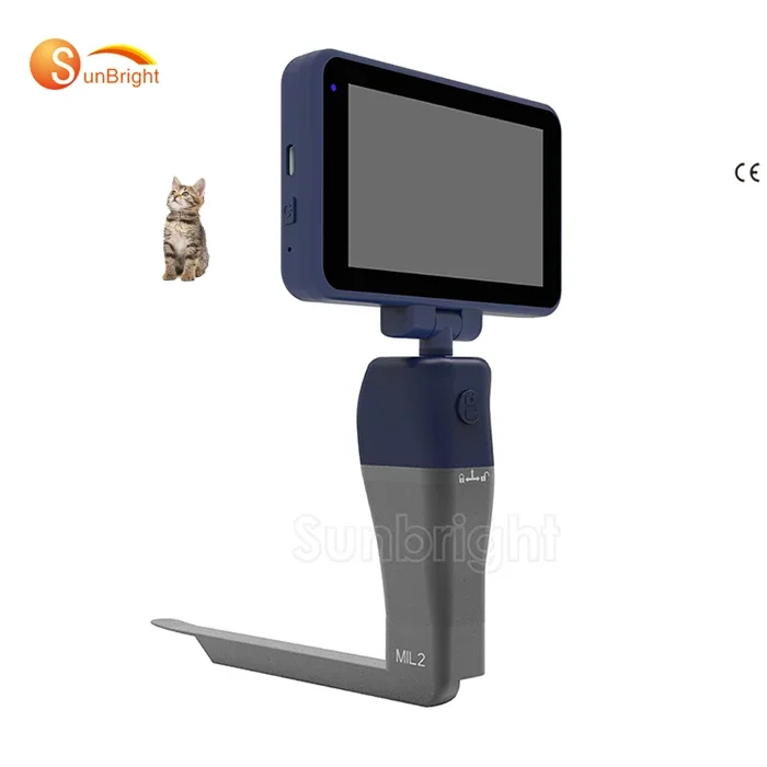 

Stainless steel animal Vet veterinary video laryngoscope