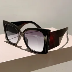 Big Frame Cat Eye Butterfly Sunglasses Women Vintage Trendy Sun Glasses Punk Oversized Luxury Brand Designer Sexy Wide Leg Shade