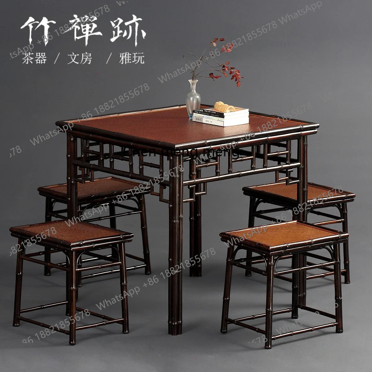 

Акция в стиле Мин, маленький чайный столик, восемь бессмертных настольных мебели, ретро, оригинальный бамбуковый стол, классический