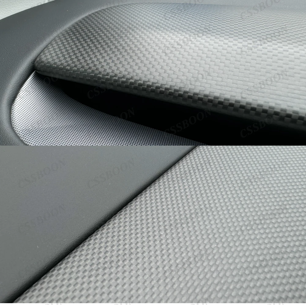 CSSBOON-Carbon Fiber Dashboard Cover para Tesla, painel de substituição original, interior Car Trim Cover, modelo 3, Highland, 2024