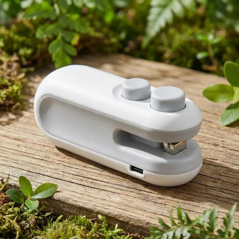 Sellador de Alimentos Recargable 2 en 1 con USB-C, Calentamiento en un Segundo, para Refrigerios, Carne y Almacenamiento de Alimentos Frescos, Extiende la Vida Útil de los Alimentos