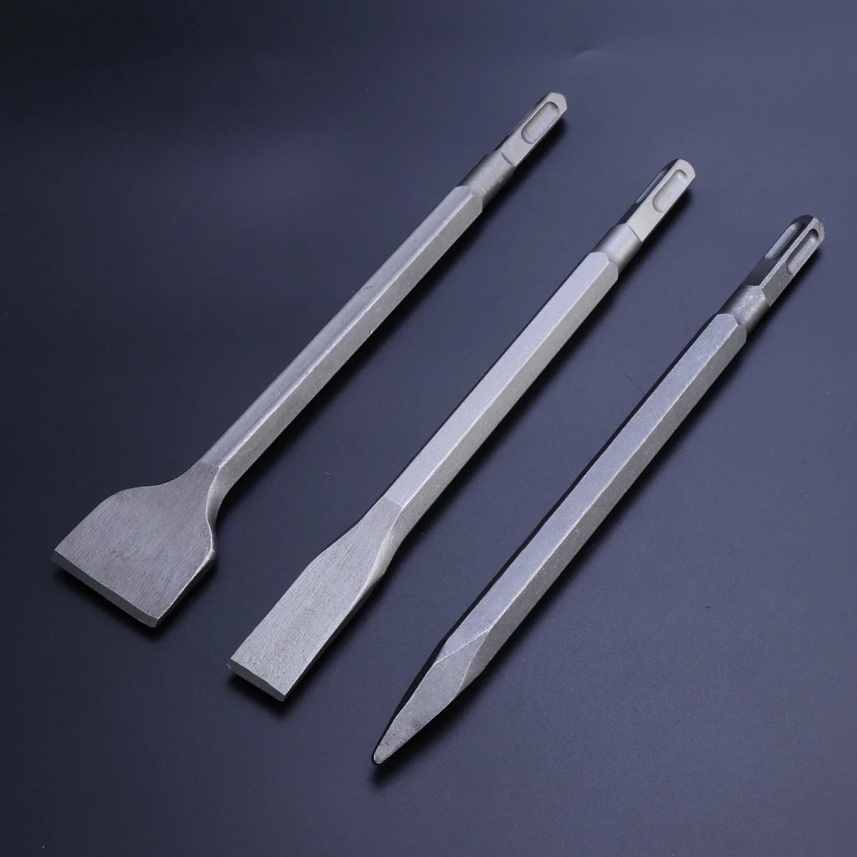 3 pçs mais conjunto de cinzel liga molibdênio telha aço concreto para martelo rotativo ferramentas demolição elétrica plana