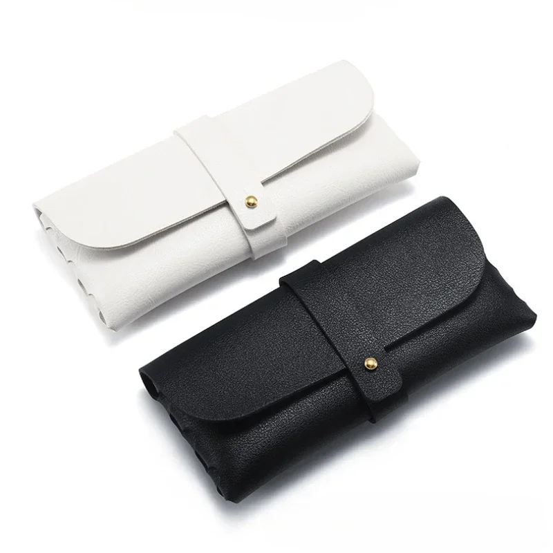 

NEW PU Simple Eyeglass Bag Clutches Sunglasses Bag Portable Glasses Case Sunglasses Protection Cover Fashion Eyeglass Clip