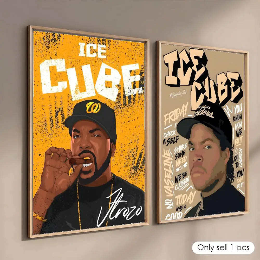 Rapper I-Ice Cube Poster Home Living Bed Room Bar Hallway Sticky Wall Printing Waterproof Aesthetic Decor