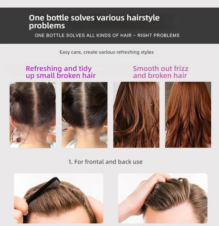 Flyaway Hair Styling Stick – Tames Babyhaare, Augenbrauen und Wimpern – starker Halt für Fransen/Pony – schnelle Fixierung, alle Haartypen – Detail 2