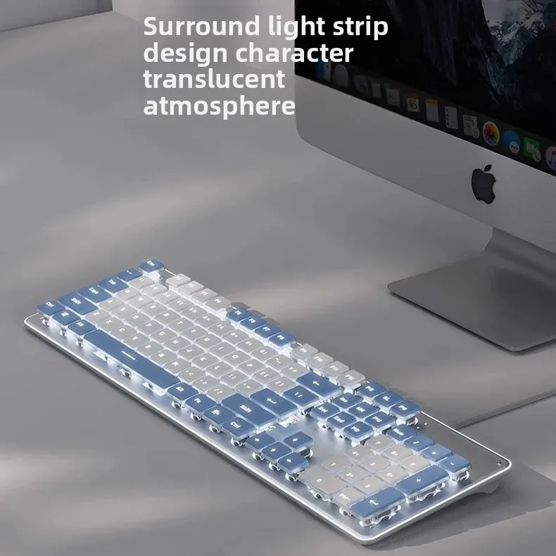 Mechanical Feel Silent Keyboard with Mouse Set for Office Use Desktop Laptop Women's Wireless Typing Computer Accessories