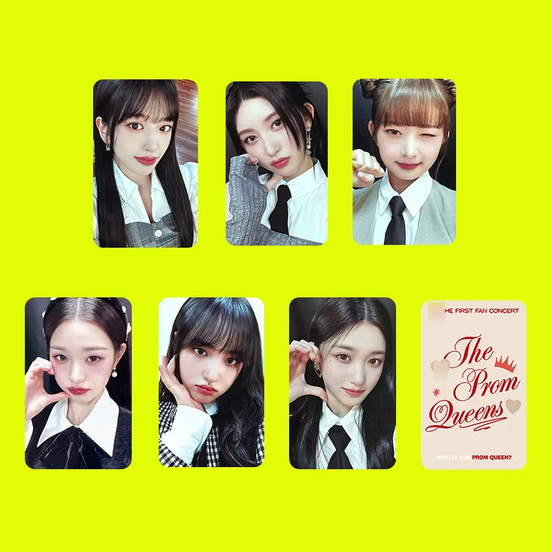 kpop THE PROM QUEENS FAN MEETING YUJIN WONGYONG LIZ REI Lomo Cards Photocards Album  Fans Collection Gift Postcards Photo Card