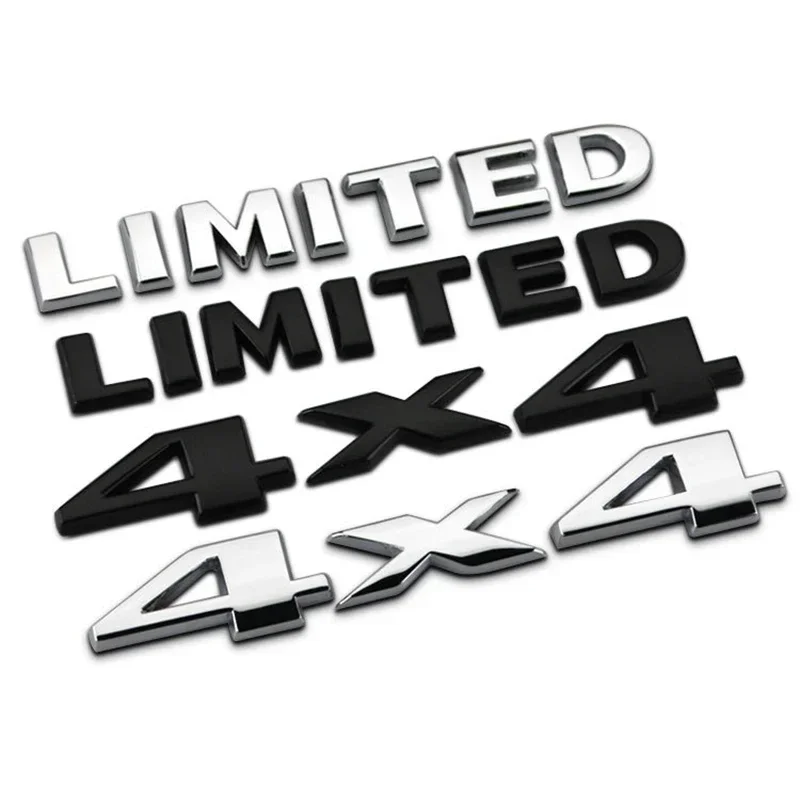 

3D Metal 4x4 Limited Logo Badge Rear Trunk Emblem Sticker Car Decals for Jeep Grand Cherokee Overland Compass Wrangler