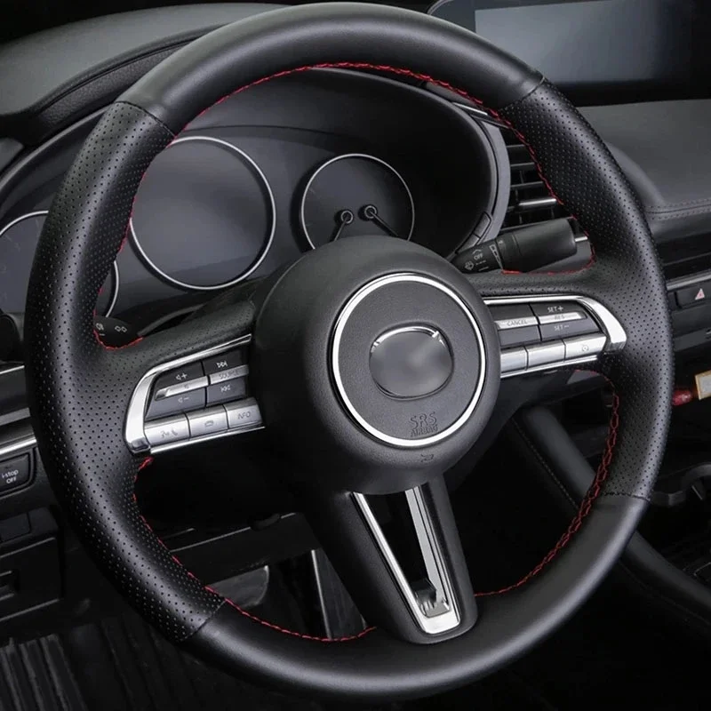 For Mazda 3 Axela BP CX-30 DM cx-50 2020-2022 2023 Steering Wheel Trim Circle Sequins Ring Cover Button Decoration Sticker