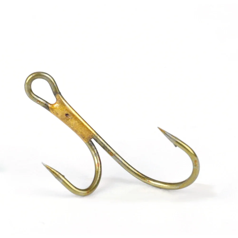 Spines And Big Eyes Golden Barbed Hook Product Name Made Of High Quality Package Content Pcs Double Fishing Hook