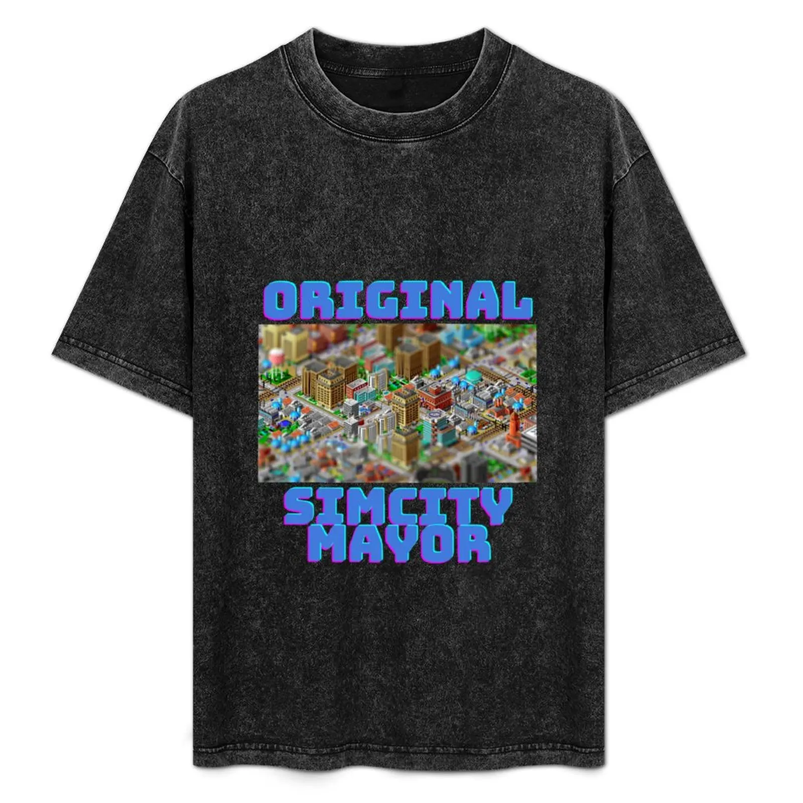 Camiseta Original Simcity Mayor - Maxis City Builder Simulation Sim City Retro PC Gamer Design