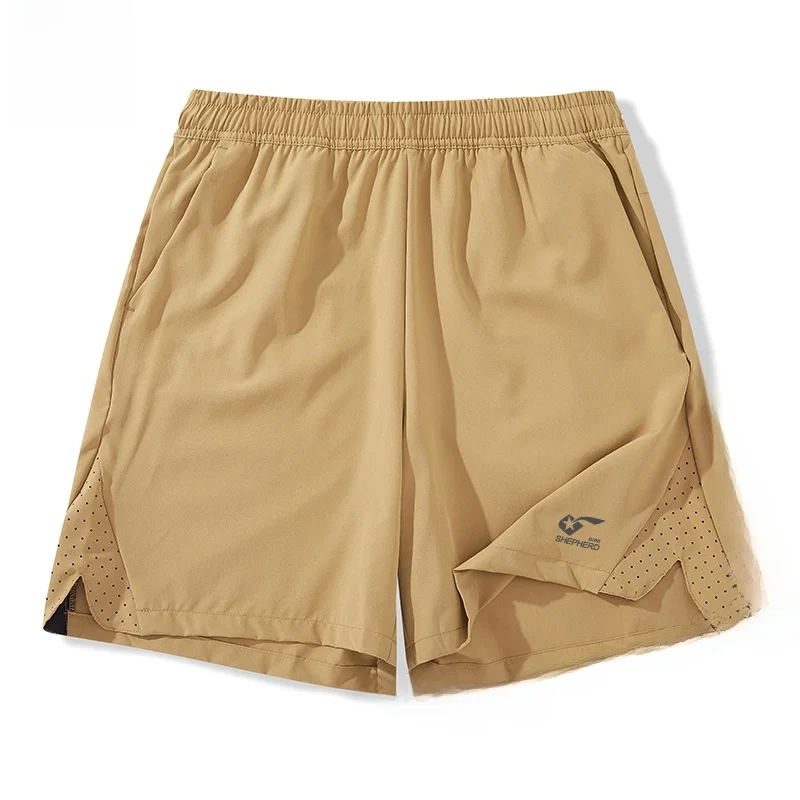 

Qui Dry Breathable Men's Swimming Fitn orts Five-Quarter Length Outdoor Running Beach Pants Polar epherd orts