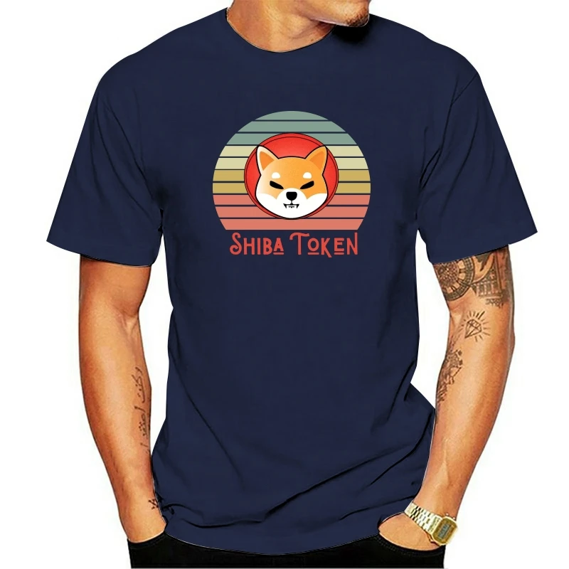 

Винтажная футболка Shib Shiba Inu Crypto Cryptocurrency Coin Удобная футболка Stuff Ofertas Забавные мужские топы Рубашка Футболка на заказ