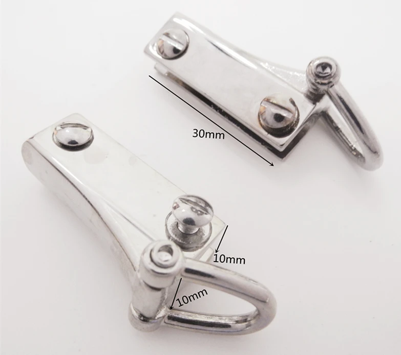 2 Pairs Handbag Connector,D-Ring,Leather Clip,Clips for Leather,Bag Corner Clip CC-010