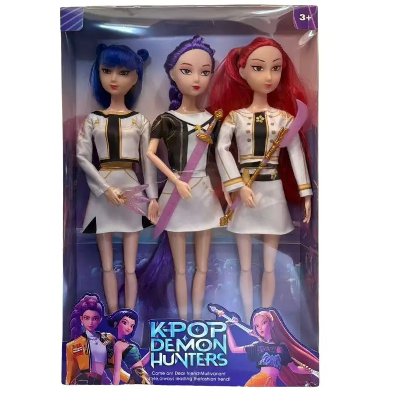 2026 Stile di musica calda KPOP Devil Hunter Anime Figura Rumi Mira Zoey Action Figure Cosplay Doll Regalo carino per i regali di compleanno dei bambini