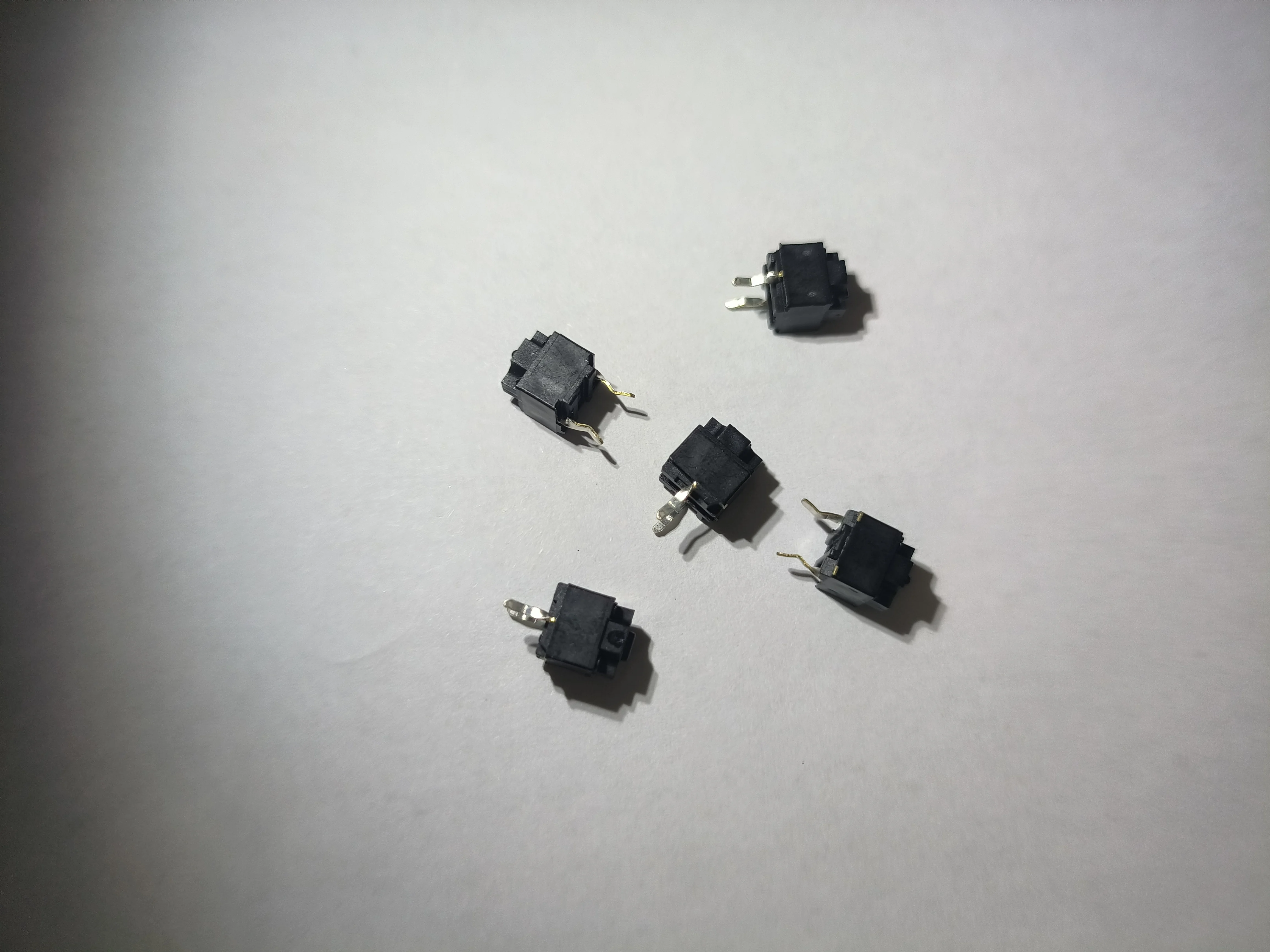 YYT 10PCS Mouse microswitch square button EVQP0E07K Thundershark Microsoft Black Dot