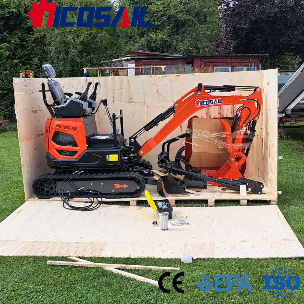 

Mini 1.2 Ton Excavator CE Certified Custom Euro 5 Engine Compact Hydraulic Digger for Construction Work