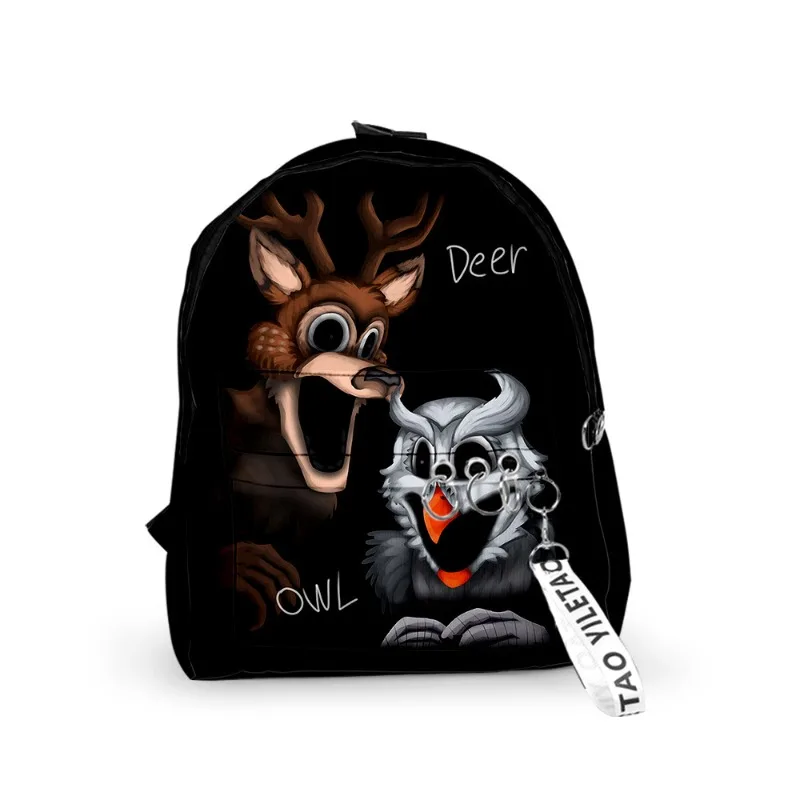حقائب ظهر كارتون روبلوكس 99 ليلاً في الغابة حقيبة كتف مقلمة للتلميذ حقائب مدرسية ذات سعة كبيرة هدية للأولاد والبنات