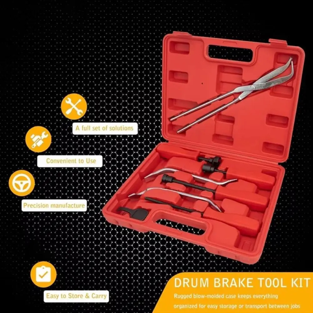 

Adjustment Car Drum Brake Spring Pliers with Brake Spoon High Performance Vehicle Disassembly Pliers High Strength Sturdy