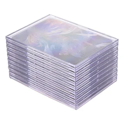 10Pcs/Pack Acrylic Transparent Collection Sleeves Frames for Collectible Trading Basketball Sports Cards TCG Card Photo Card